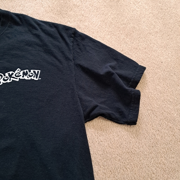 Pokemon T-Shirt Black Size Large Mens Gengar Cotton Short Sleeve Crewneck - Picture 6 of 10